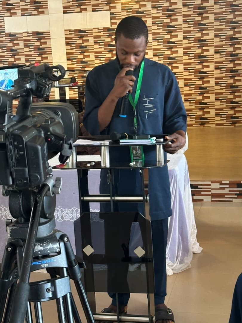 At the Podium